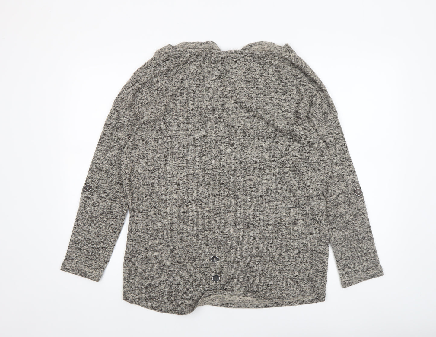 ONLY Women’s Grey Cowl Neck Knit Pullover Jumper L