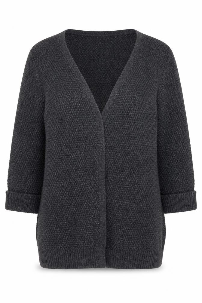 FatFace Women’s Grey V-Neck Knit Cardigan Size 12