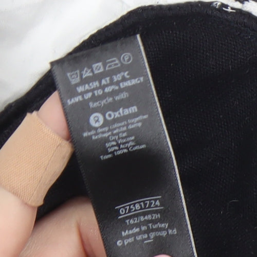 Marks and Spencer Per Una Women’s Black Knit Short Sleeve V-Neck Blouse Size 10