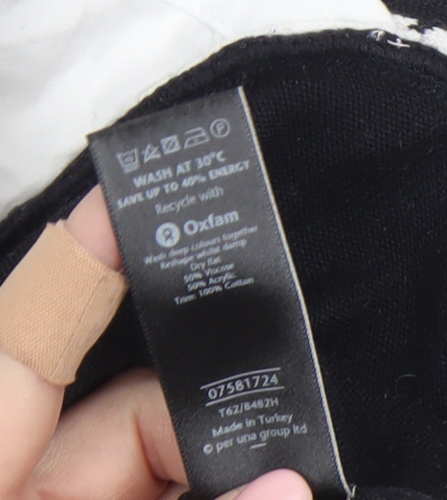 Marks and Spencer Per Una Women’s Black Knit Short Sleeve V-Neck Blouse Size 10