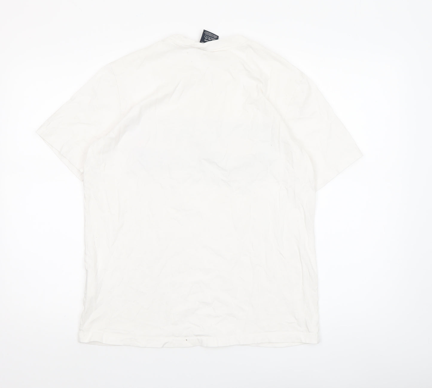 Champion Men’s White Medium Graphic Logo Cotton T-Shirt