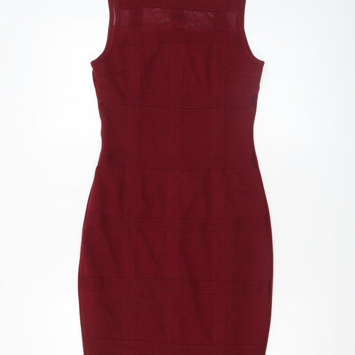 Girl In Mind Women’s Red Bodycon Knee Length Dress Size 10