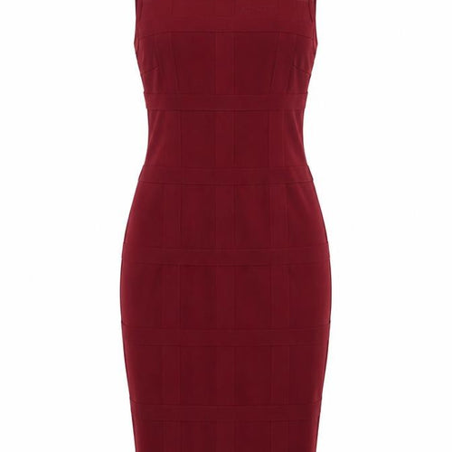 Girl In Mind Women’s Red Bodycon Knee Length Dress Size 10