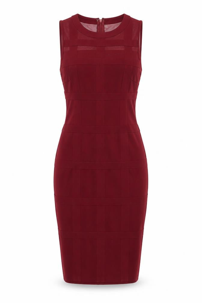 Girl In Mind Women’s Red Bodycon Knee Length Dress Size 10