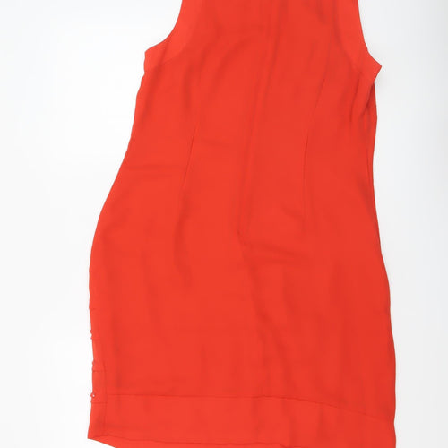Gallery Women Red Sleeveless Sheath Knee Length Dress UK 14