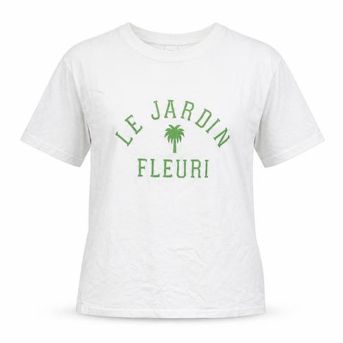 H&M Women's White Short Sleeve 'Le Jardin Fleuri' T-Shirt Size S