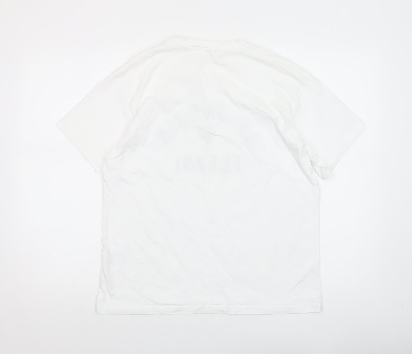 H&M Women's White Short Sleeve 'Le Jardin Fleuri' T-Shirt Size S