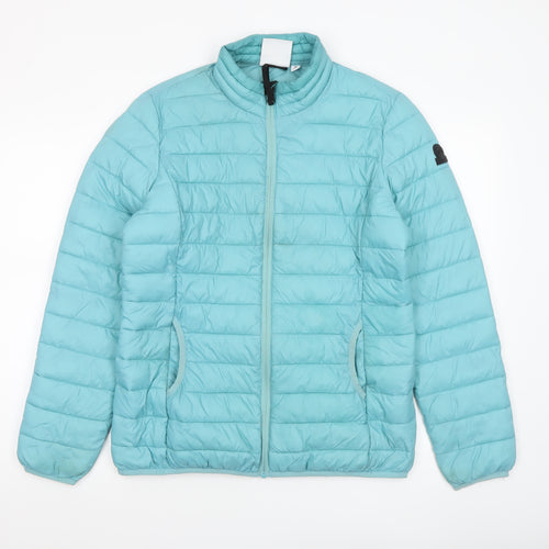 TOG24 Women's Blue Size 12 Puffer Jacket Lightweight Quilted Coat