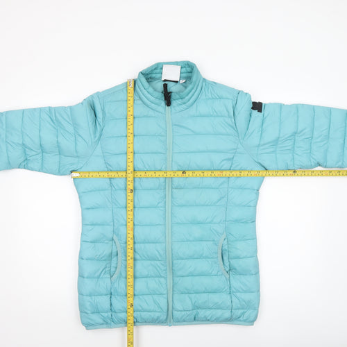 TOG24 Women's Blue Size 12 Puffer Jacket Lightweight Quilted Coat