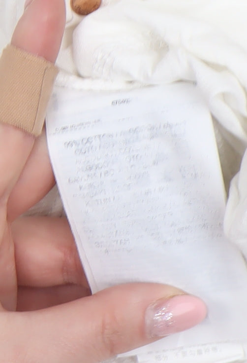 MNG Women's White Straight Mid-Rise Stretch Jeans Size 12