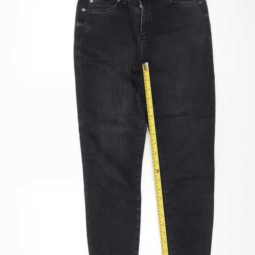 Mint Velvet Women's Black Skinny Stretch Jeans Size 12 Slim Fit