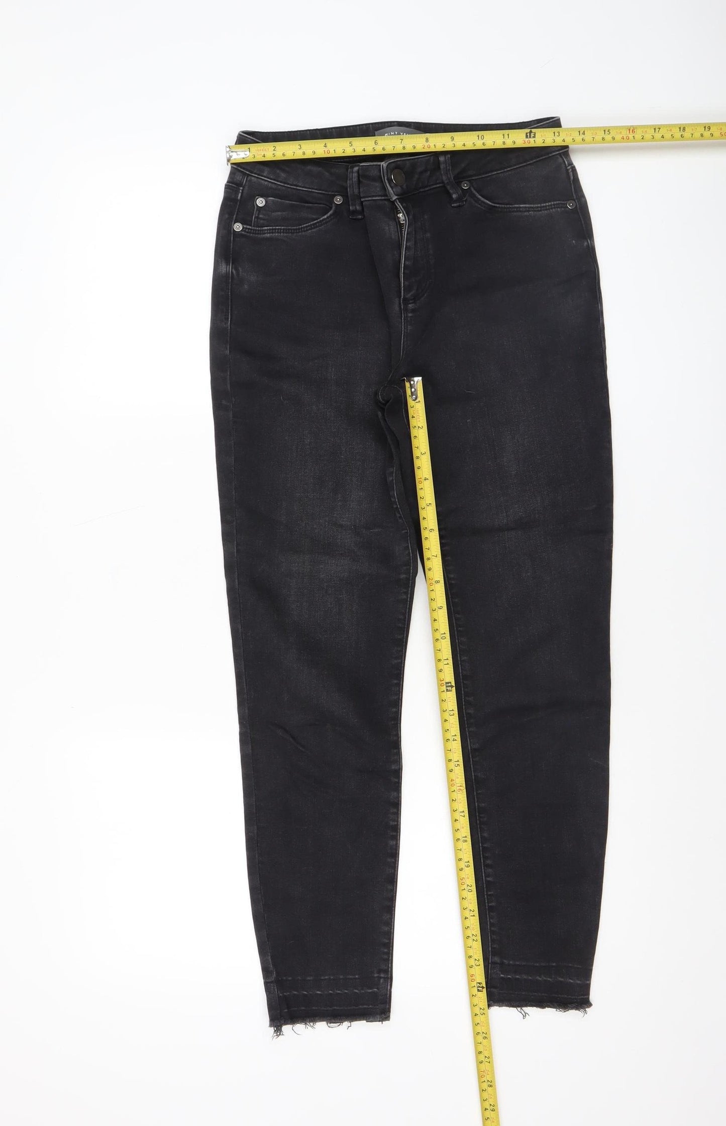 Mint Velvet Women's Black Skinny Stretch Jeans Size 12 Slim Fit