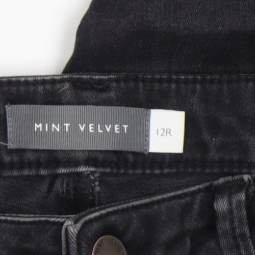 Mint Velvet Women's Black Skinny Stretch Jeans Size 12 Slim Fit