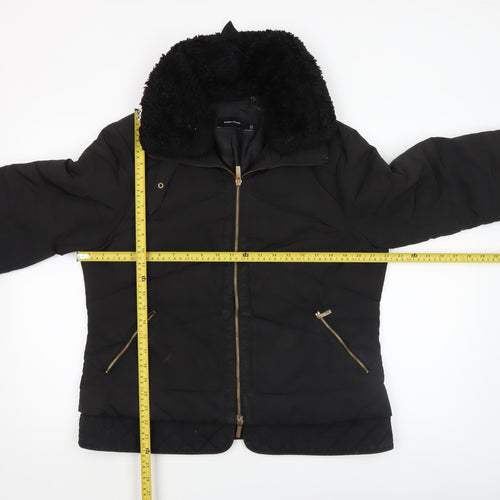 Karen Millen Women's Black Size 16 Quilted Puffer Jacket
