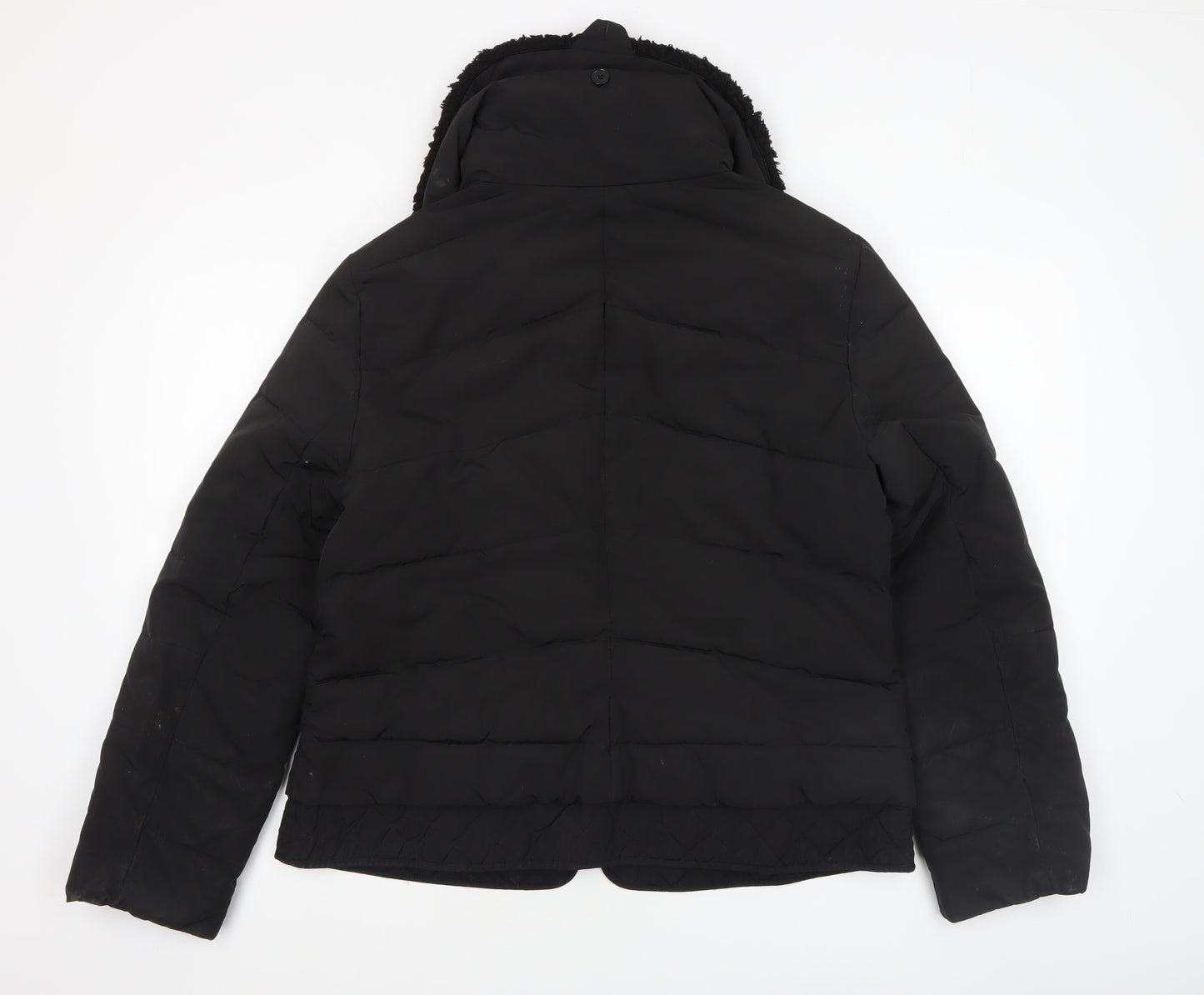 Karen Millen Women's Black Size 16 Quilted Puffer Jacket