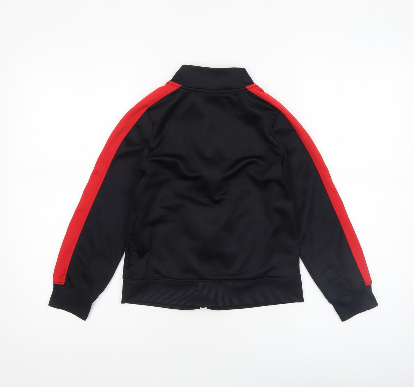 Under Armour Boys Black Red Track Jacket 6-7 Years Full Zip Sportswear