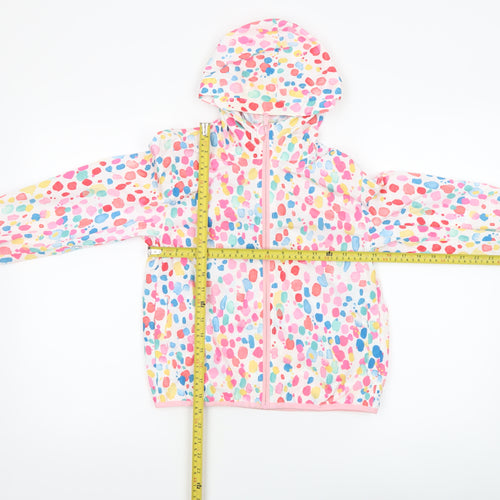 Crew Clothing Girls Multicoloured 7-8 Years Hooded Rain Coat