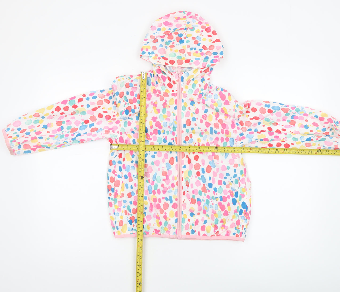 Crew Clothing Girls Multicoloured 7-8 Years Hooded Rain Coat