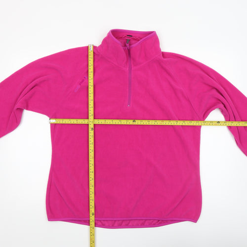 Koko Pink Women's Fleece Pullover Sweatshirt Pink Size 16