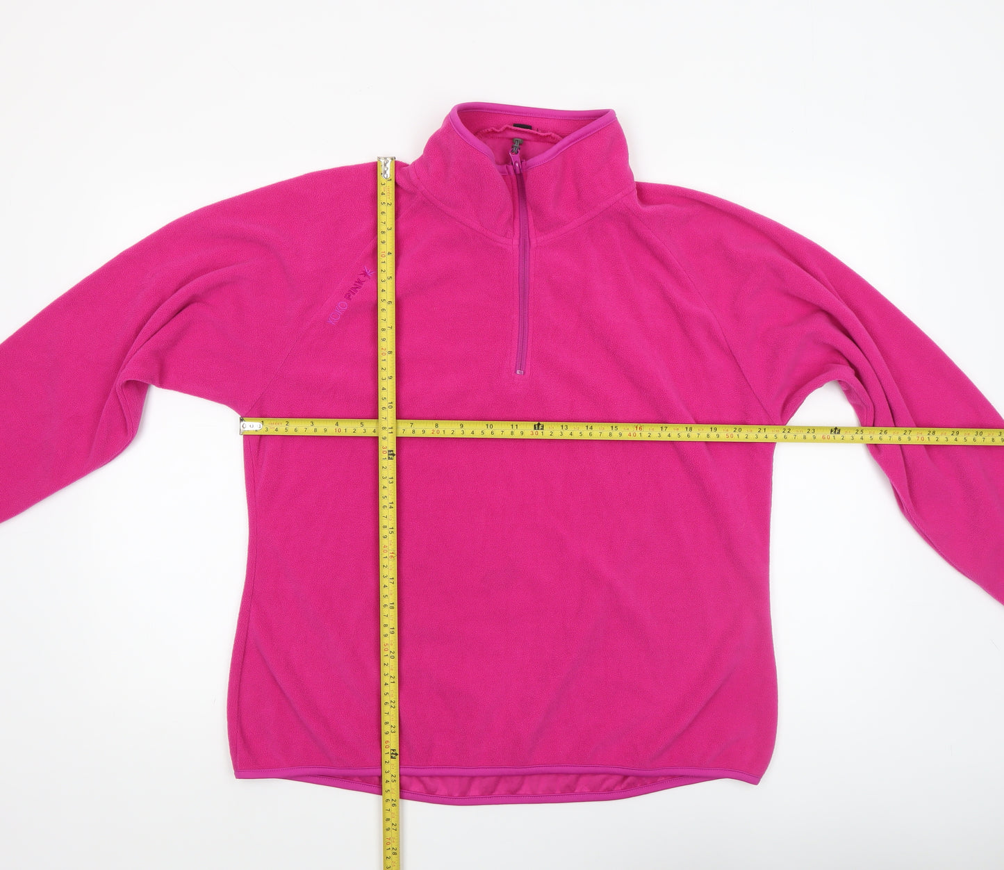 Koko Pink Women's Fleece Pullover Sweatshirt Pink Size 16