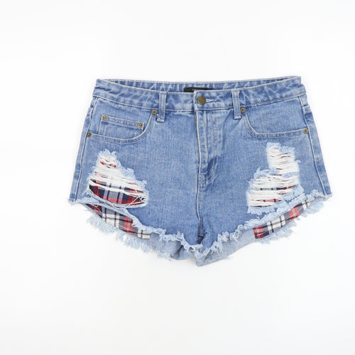 Forever 21 Womens Blue Size 6 Cut-Off Denim Ripped Shorts