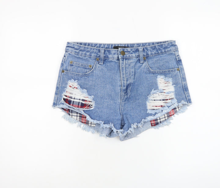 Forever 21 Womens Blue Size 6 Cut-Off Denim Ripped Shorts