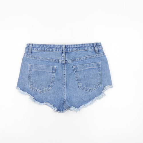 Forever 21 Womens Blue Size 6 Cut-Off Denim Ripped Shorts