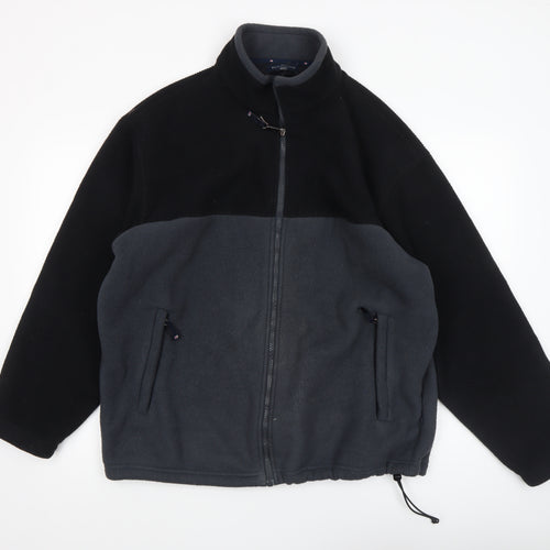 Marks and Spencer Men's Black Mix Fleece Full Zip Jacket L