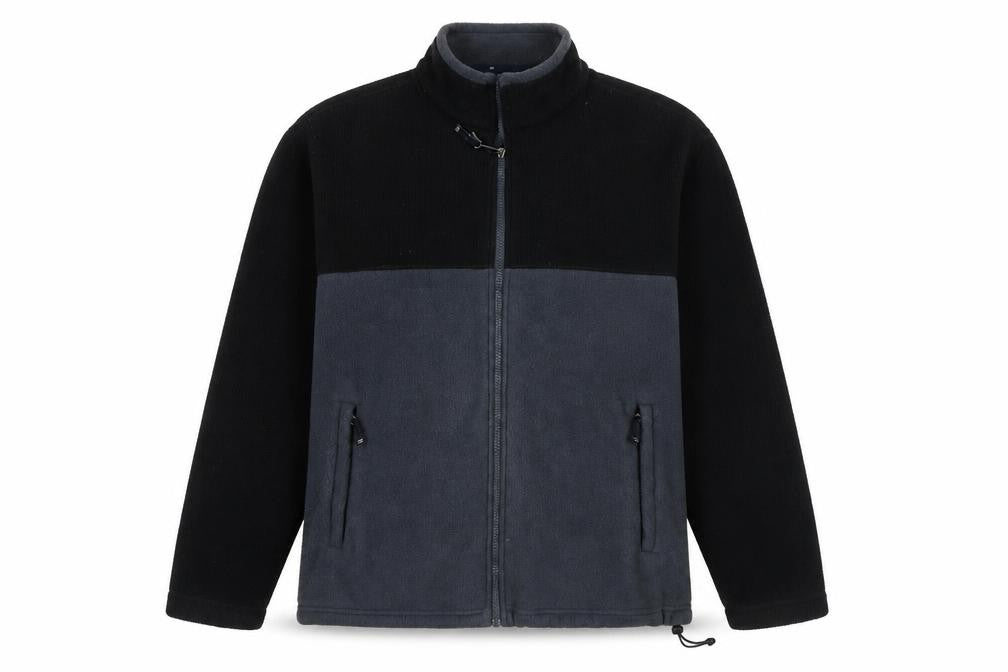 Front view of Marks & Spencer Men's Black Mix Fleece Full Zip Jacket L