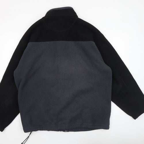 Marks and Spencer Men's Black Mix Fleece Full Zip Jacket L