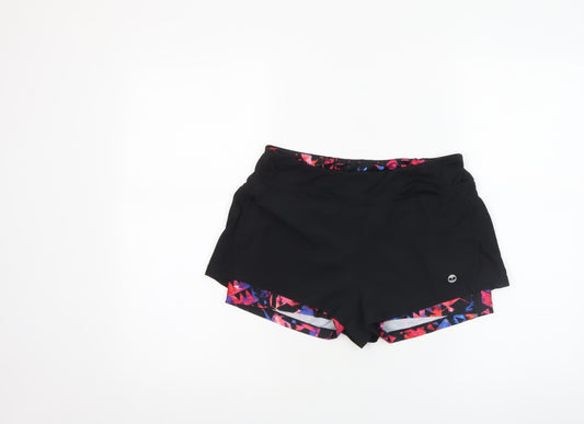 Pure Simple Gym Womens Black Size 10 Running Shorts