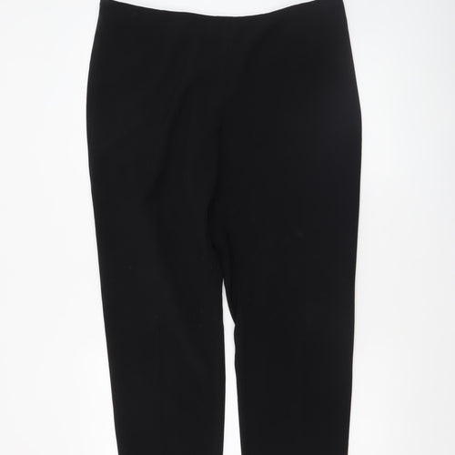 Debenhams Collection Women's Black Size 16 Straight Leg Trousers