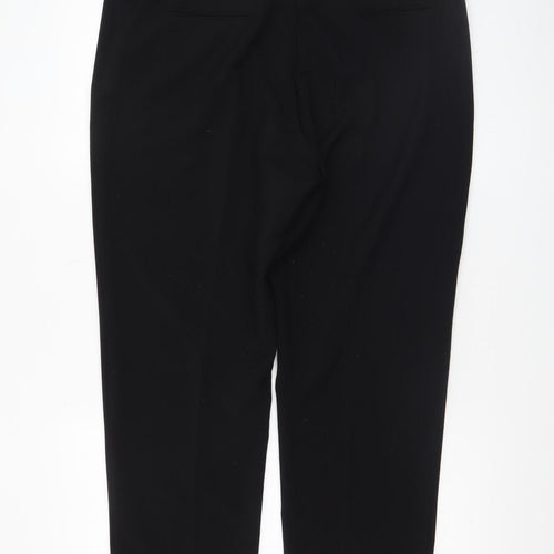 Debenhams Collection Women's Black Size 16 Straight Leg Trousers