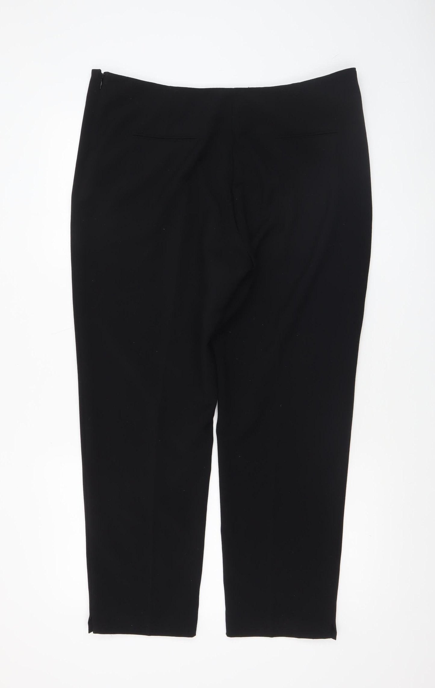 Debenhams Collection Women's Black Size 16 Straight Leg Trousers
