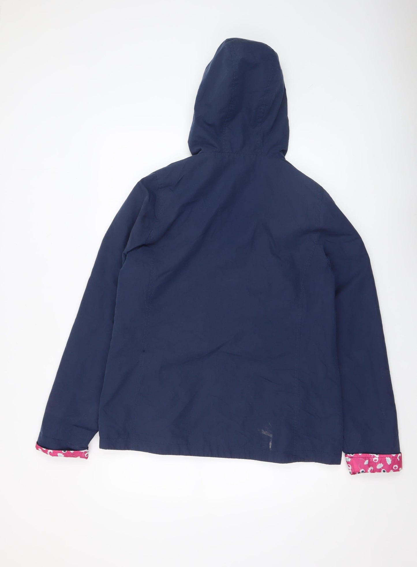 Tulchan Womens Blue Waterproof Hooded Rain Jacket Size 12