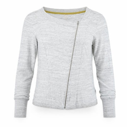 Hush Women’s Grey Full Zip Cotton Knit Jumper Size 12
