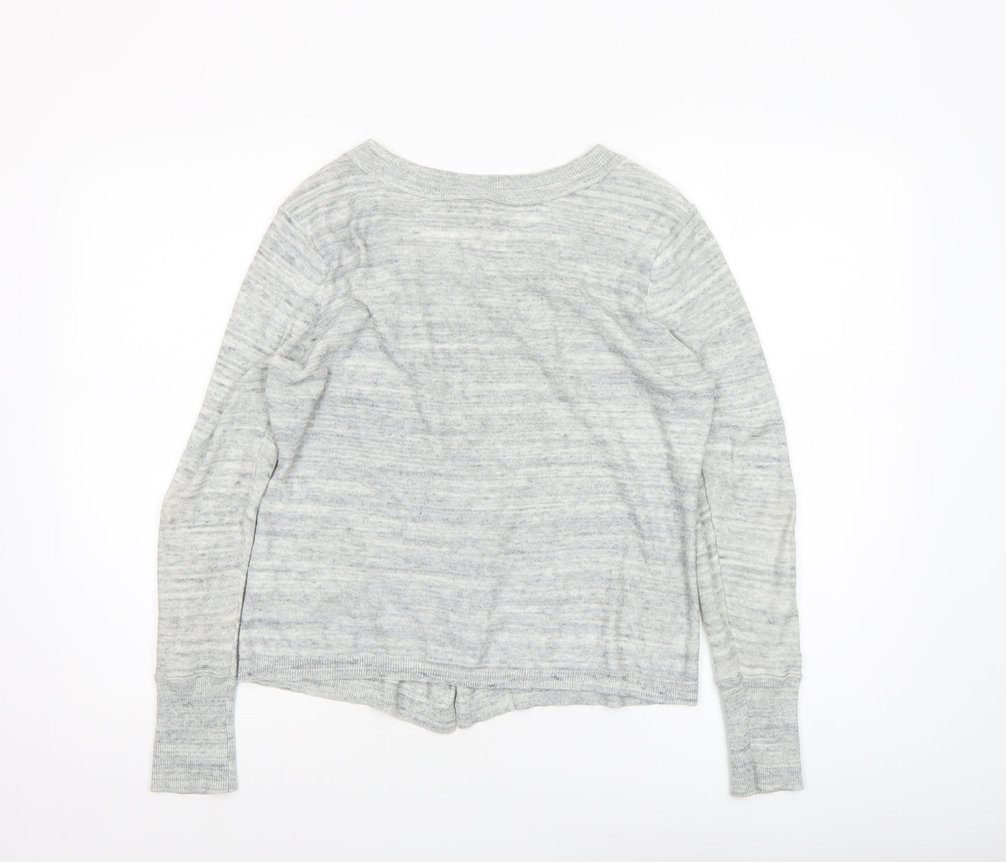 Hush Women’s Grey Full Zip Cotton Knit Jumper Size 12