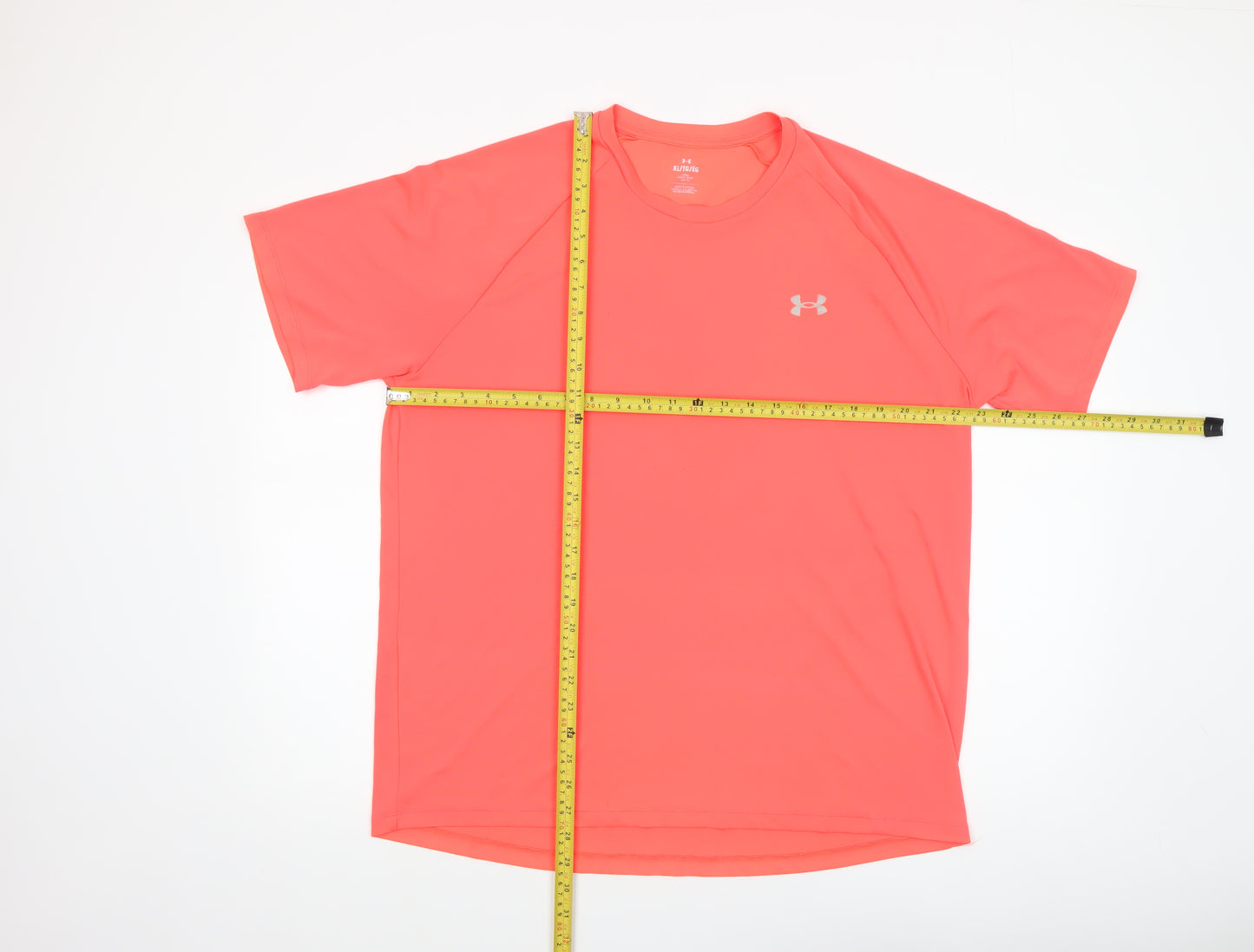 Under Armour Men's Orange XL Running T-Shirt Loose Fit Moisture Wicking
