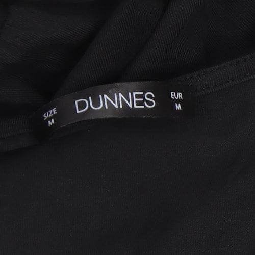 Dunnes Women Black Fit & Flare Midi Dress Size M