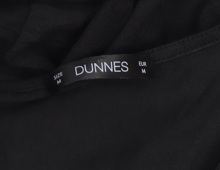 Dunnes Women Black Fit & Flare Midi Dress Size M