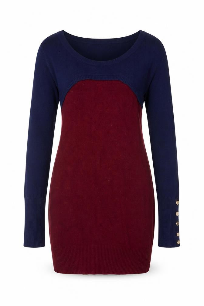 Front view of Morgan Women’s Multicoloured Slim Fit Knit Jumper, size UK 8