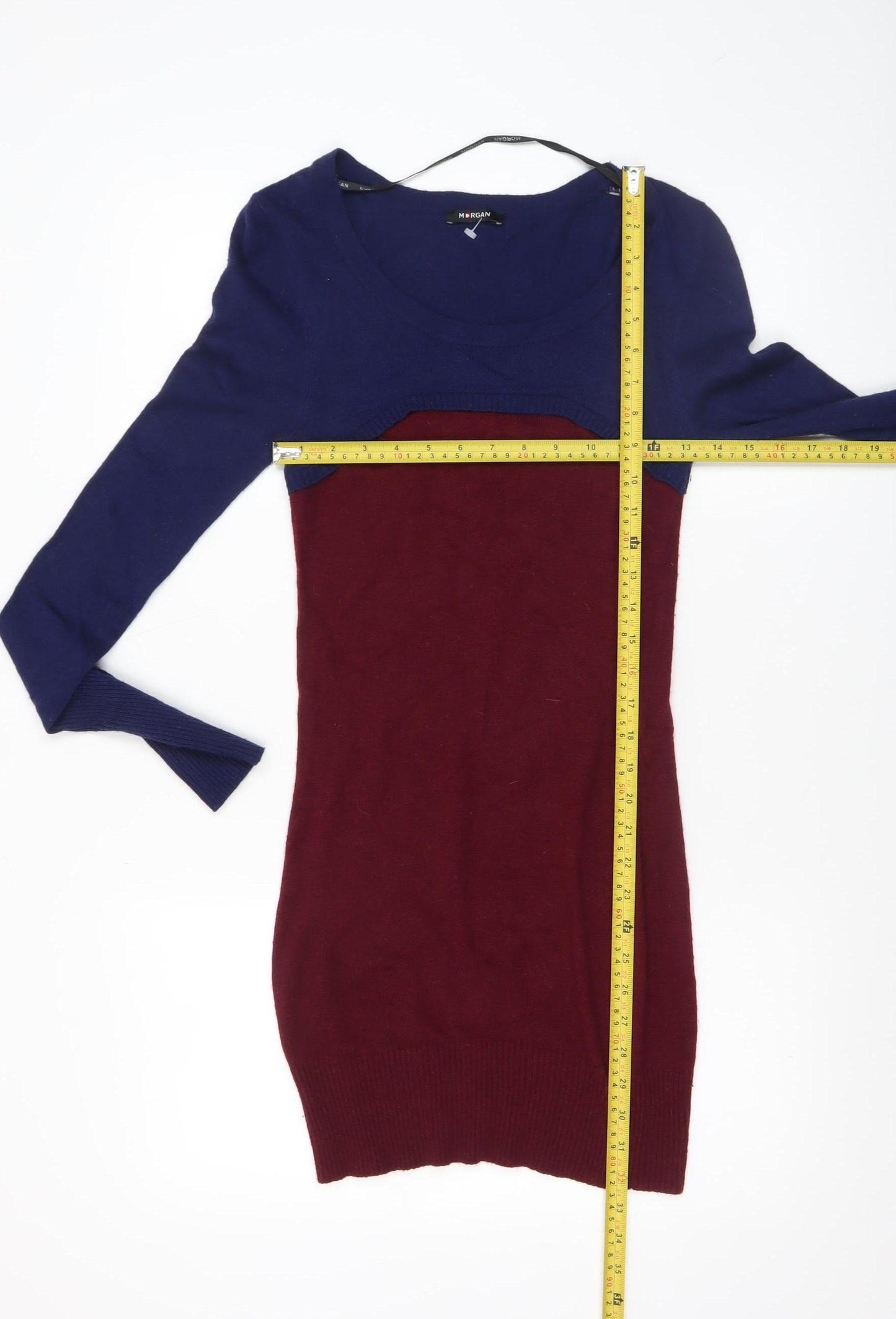 Morgan Women’s Multicoloured Slim Fit Knit Jumper Size 8