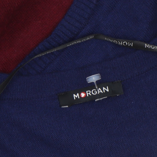 Morgan Women’s Multicoloured Slim Fit Knit Jumper Size 8