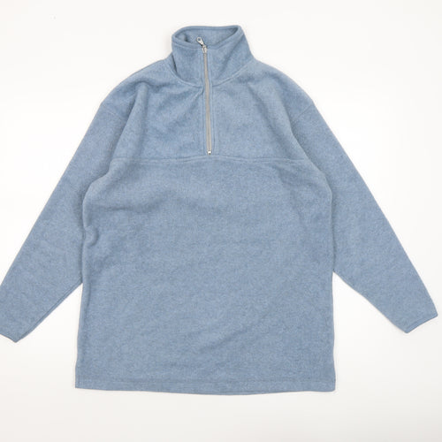 Nouveau Edition Active Men's Blue Fleece 1/4 Zip Pullover Sweatshirt S