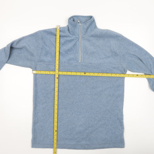 Nouveau Edition Active Men's Blue Fleece 1/4 Zip Pullover Sweatshirt S