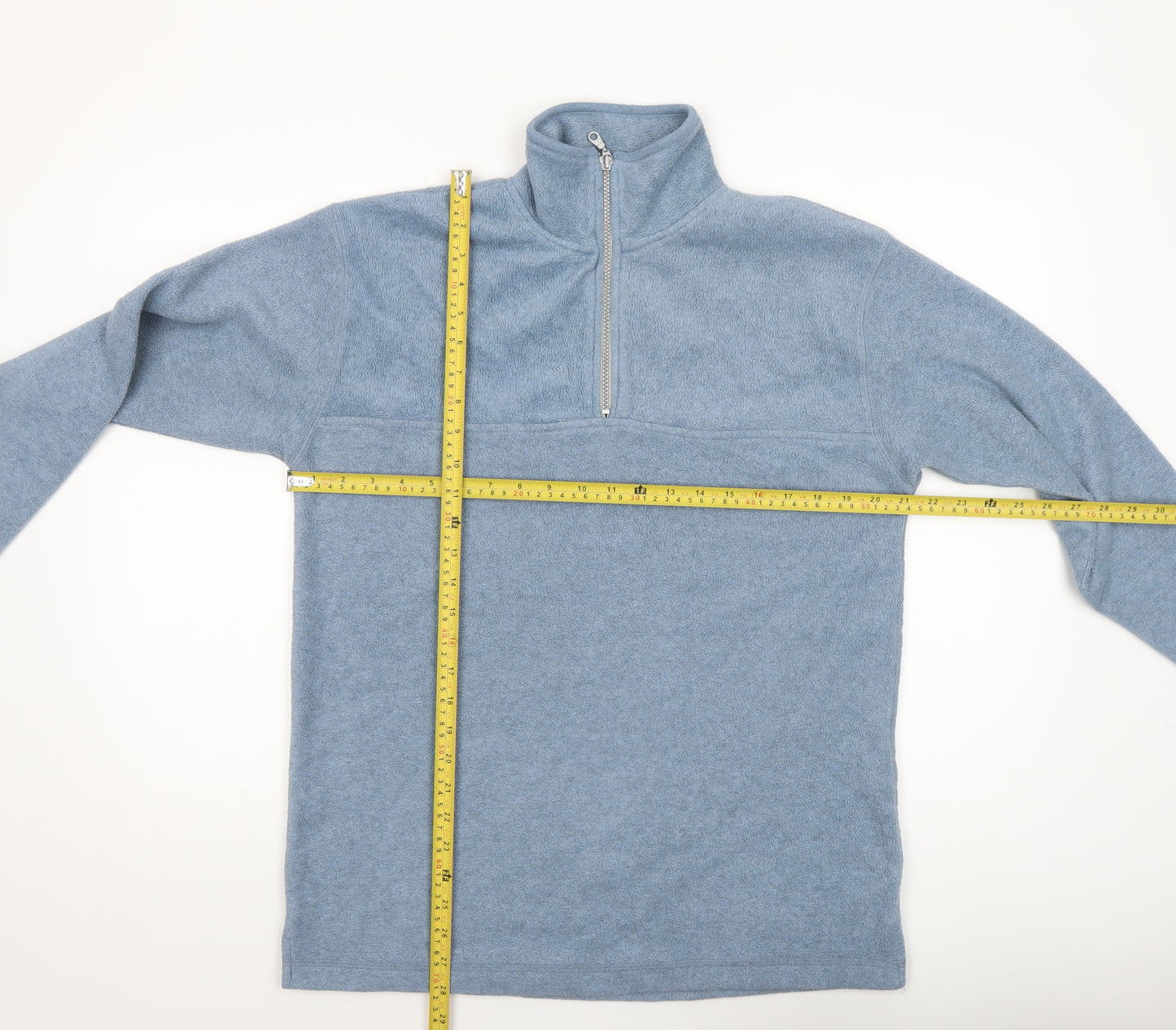 Nouveau Edition Active Men's Blue Fleece 1/4 Zip Pullover Sweatshirt S