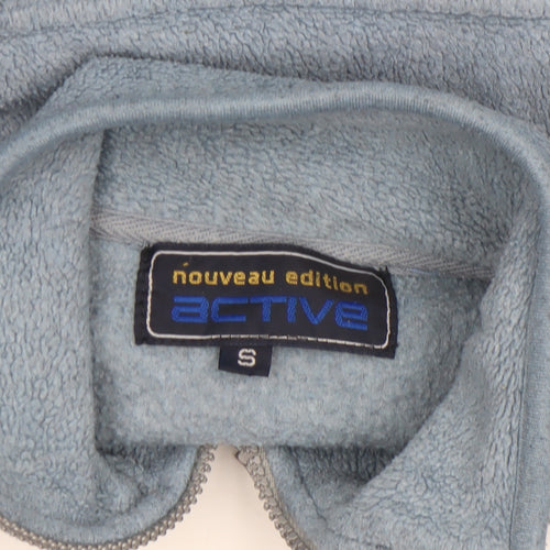 Nouveau Edition Active Men's Blue Fleece 1/4 Zip Pullover Sweatshirt S