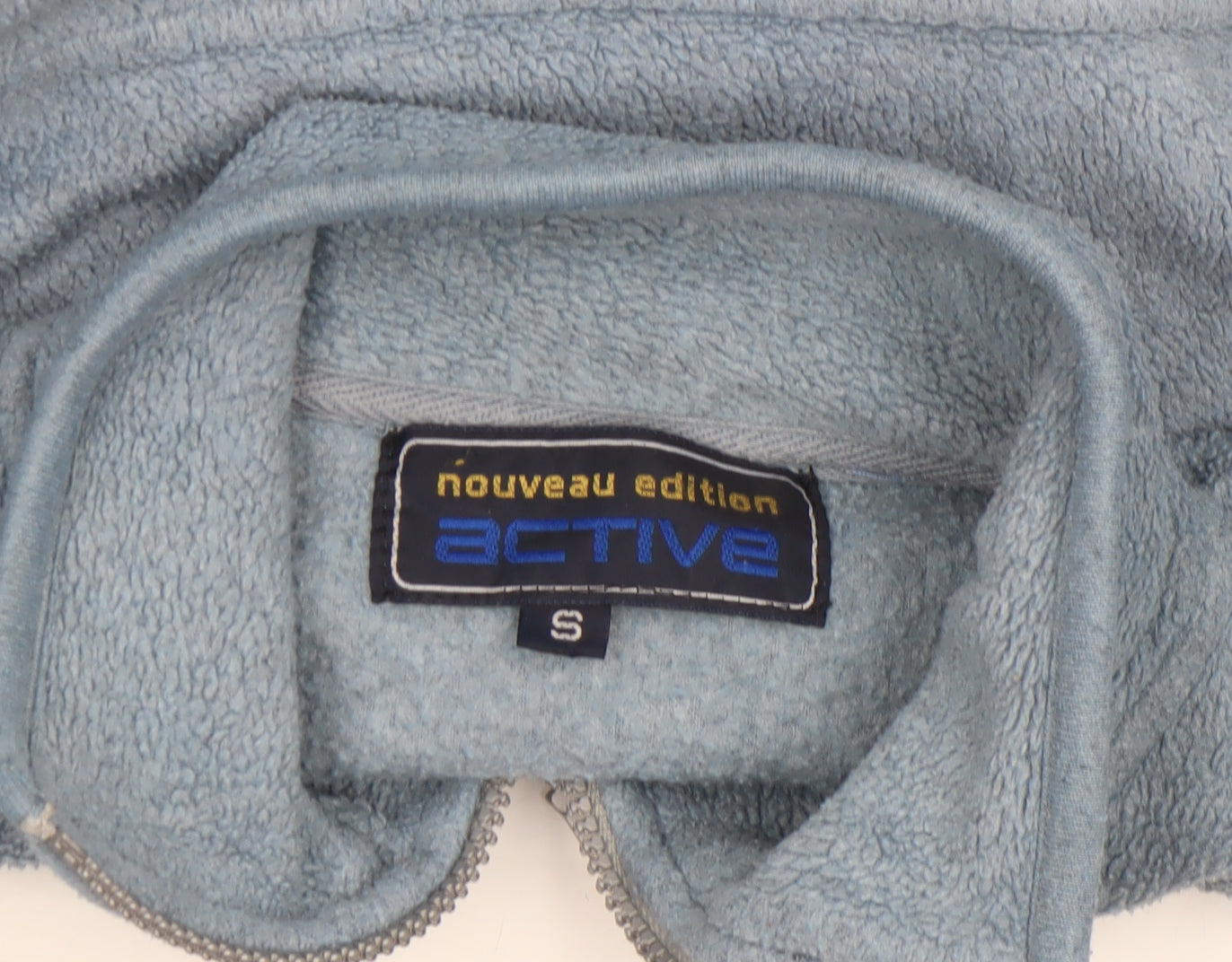 Nouveau Edition Active Men's Blue Fleece 1/4 Zip Pullover Sweatshirt S