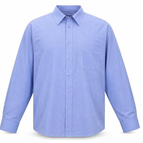 Debenhams Men's Blue Long Sleeve Classic Fit Dress Shirt 16in 41cm