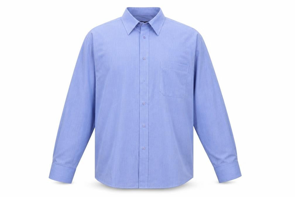 Debenhams Men's Blue Long Sleeve Classic Fit Dress Shirt 16in 41cm